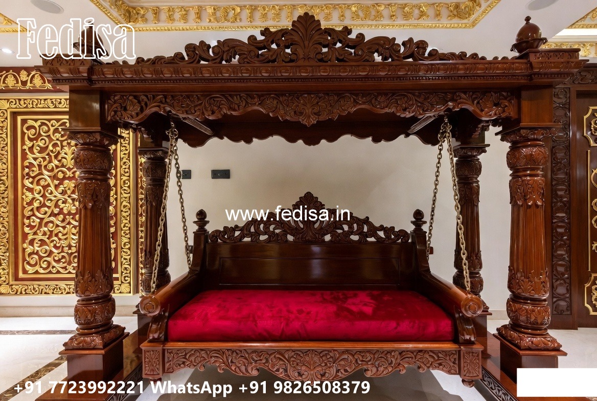 Premium Wood Carving Swing Design with Wooden Elegance No-1331