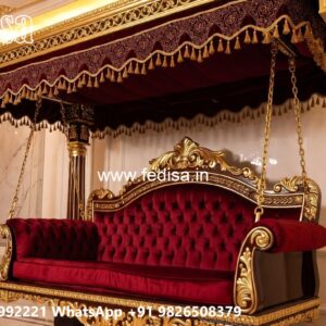 Traditional Wood Carving Swing Design with Royal Comfort No-1334