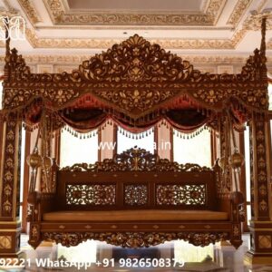 Wood Carving Swing Design with Stylish Decorative Features No-1335