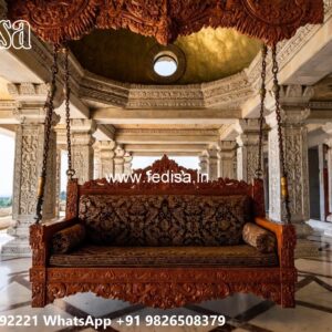 Handcrafted Wood Carving Swing Design with Timeless Style No-1336