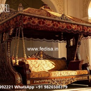 Indoor Wood Carving Swing Design for Relaxing Luxury Spaces No-1343