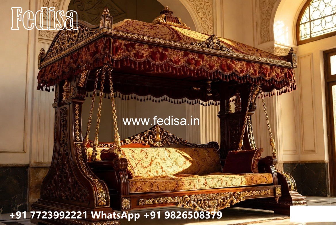 Indoor Wood Carving Swing Design for Relaxing Luxury Spaces No-1343