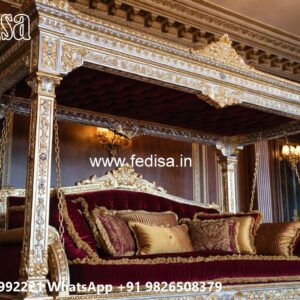 Traditional Wood Carving Swing Design with Elegant Details No-1345