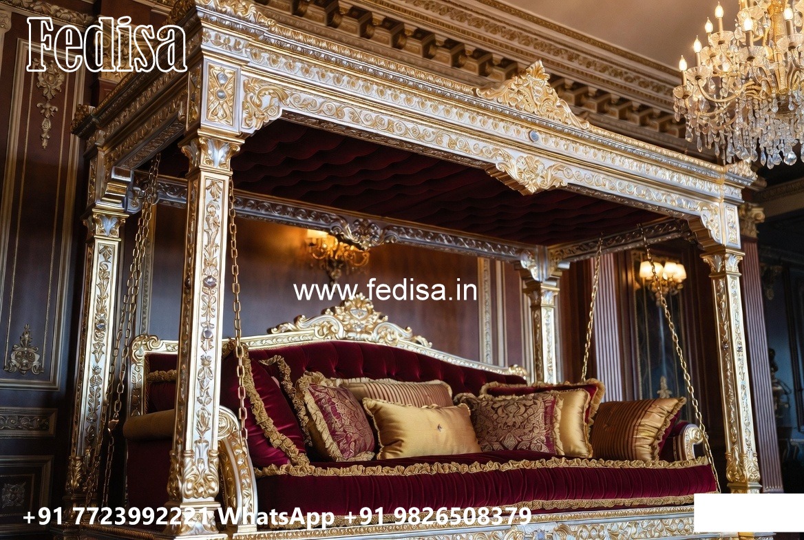 Traditional Wood Carving Swing Design with Elegant Details No-1345