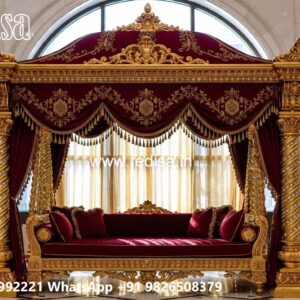 Royal Wood Carving Swing Design with Palace Inspired Carving No-1347
