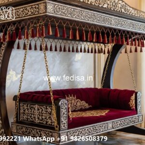 Luxury Wood Carving Swing Design for Sophisticated Home Interiors No-1350