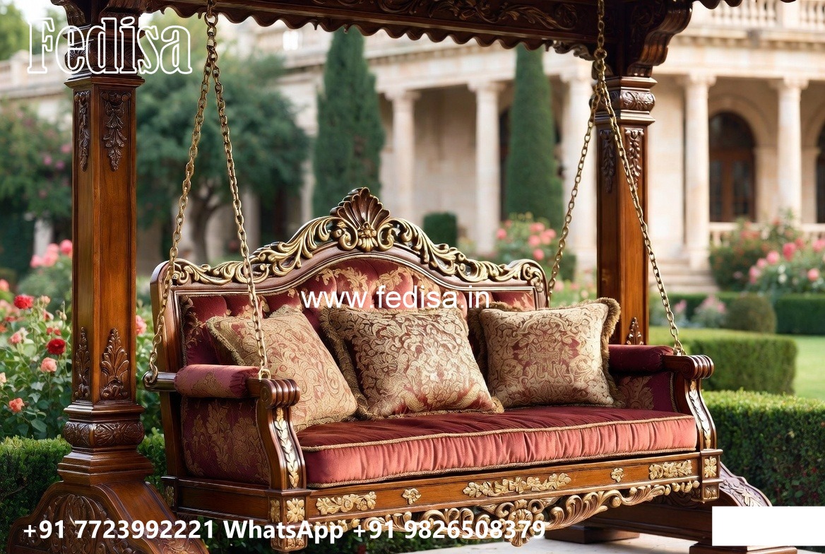 Traditional Wooden Swing Design for Indian Homes No-1353