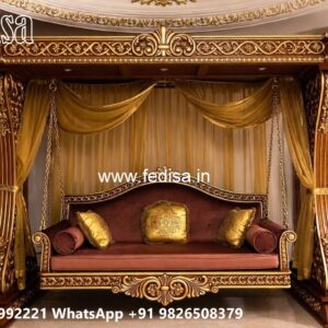 Antique Wooden Swing Design for Traditional Interior Look No-1359