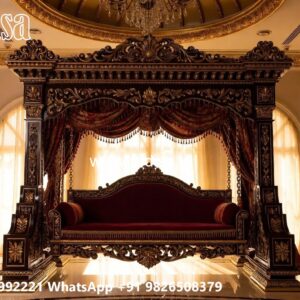 Royal Wooden Swing Design with Cushion Seating Style No-1365