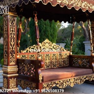 Luxury Teak Wood Swing Design for Elegant Homes No-1367