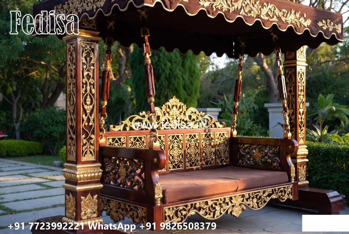 Luxury Teak Wood Swing Design for Elegant Homes No-1367