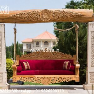 Royal Maharaja Wooden Swing Design for Luxury Homes No-1375