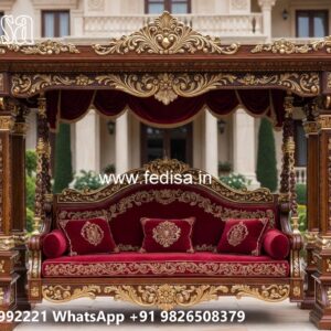 Wooden Swing Design for Peaceful Relaxation Corner No-1380
