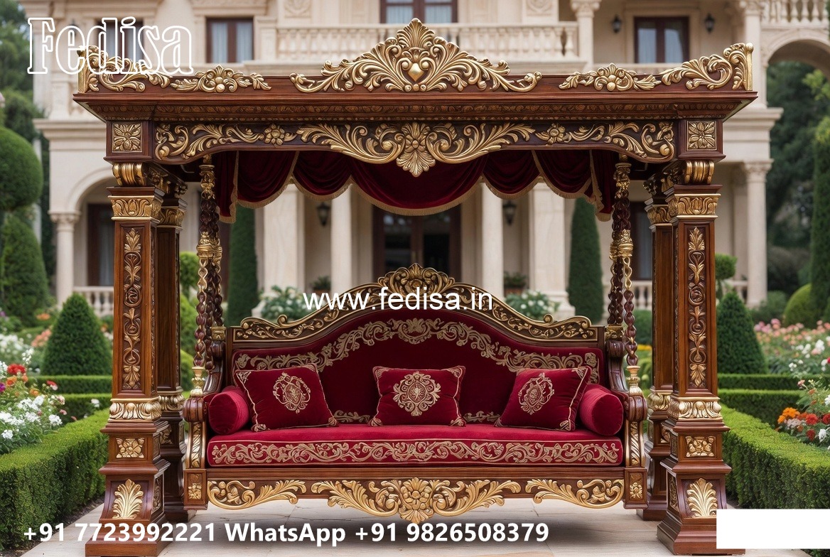 Wooden Swing Design for Peaceful Relaxation Corner No-1380