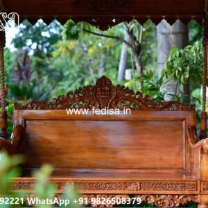 Stylish Wooden Swing Design for Drawing Room Beauty No-1391
