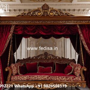 Indoor Luxury Wooden Swing Design with Soft Cushions No-1393
