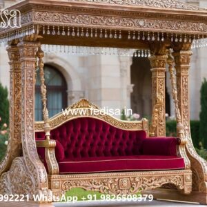 Wooden Swing Design for Traditional South Indian Homes No-1394