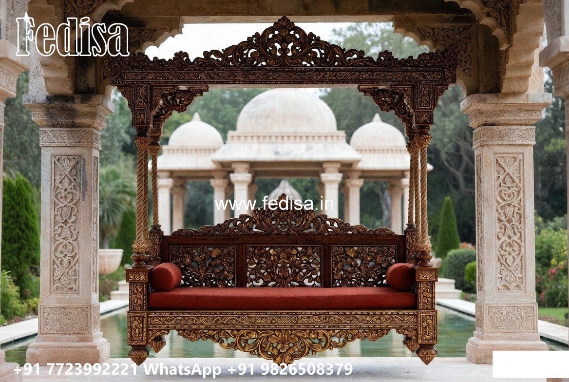 Modern Wooden Swing Design with Sleek Finishing Style No-1395