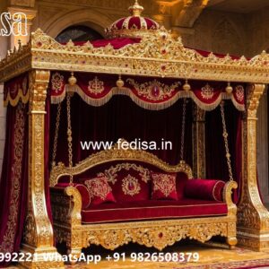 Wooden Swing Design for Cozy Indoor Seating Corner No-1402