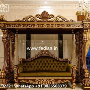 Wooden Swing Design with Royal Heritage Finishing No-1404