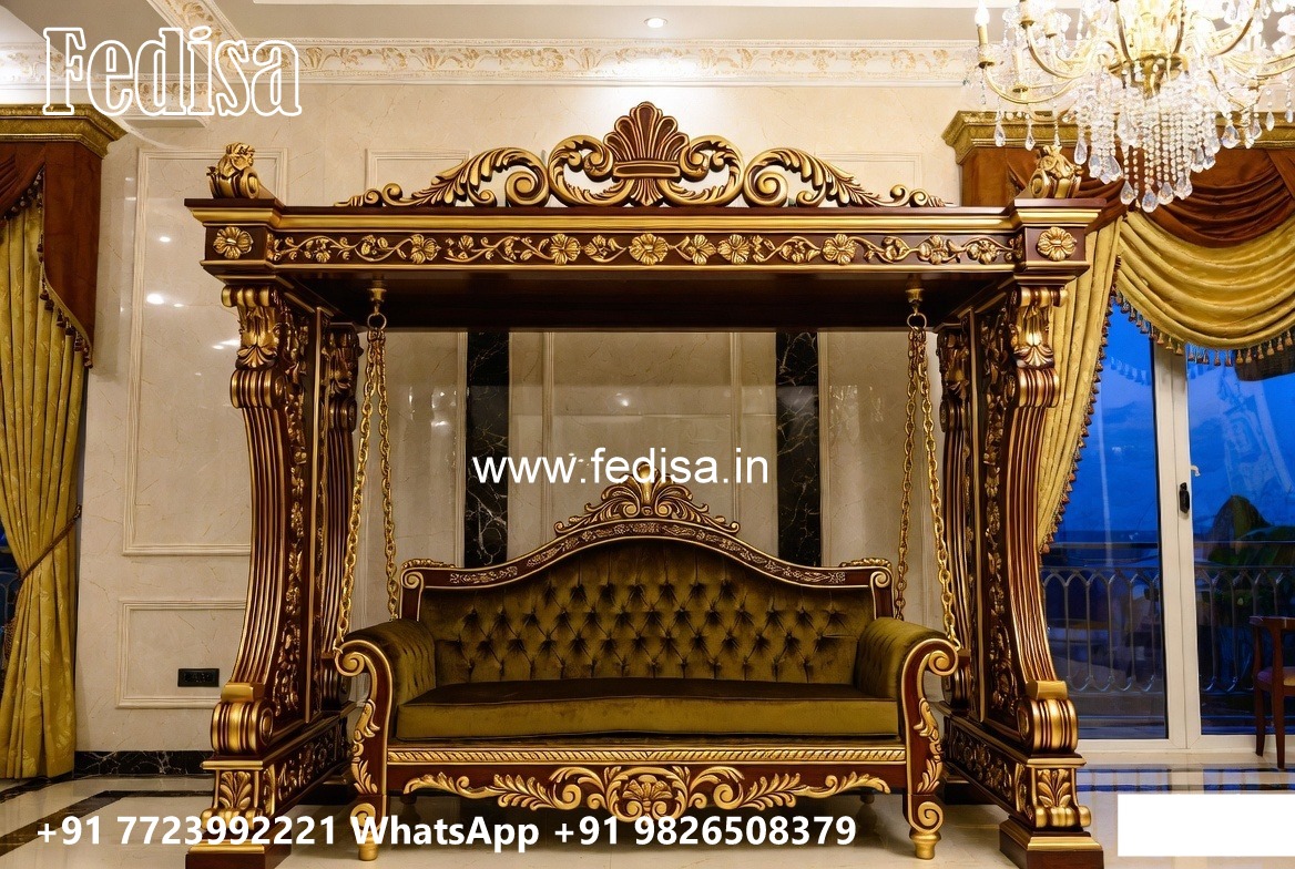 Wooden Swing Design with Royal Heritage Finishing No-1404