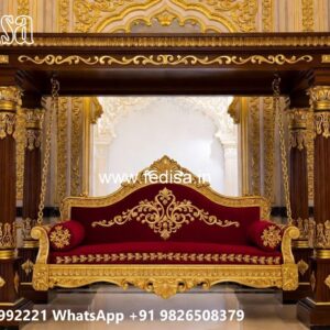 Wooden Swing Design with Comfortable Cushion Seating No-1406