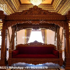 Wooden Swing Design for Beautiful Balcony Seating No-1410