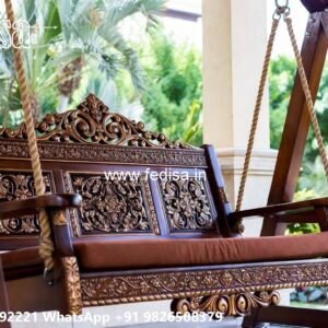 Wooden Swing Design with Antique Polish Finishing No-1416
