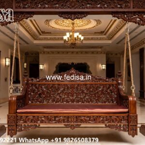Wooden Swing Design for Comfortable Indoor Seating No-1429