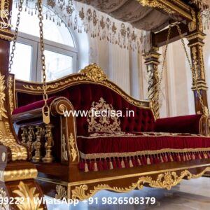 Royal Wooden Swing Design for Palace Style Interiors No-1430