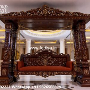 Wooden Swing Design with Beautiful Decorative Finish No-1437