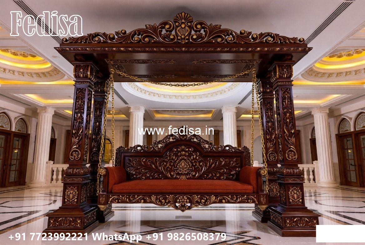 Wooden Swing Design with Beautiful Decorative Finish No-1437