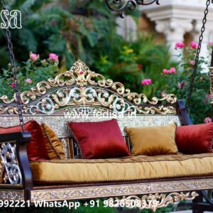 Wooden Swing Design with Traditional Indian Touch No-1442