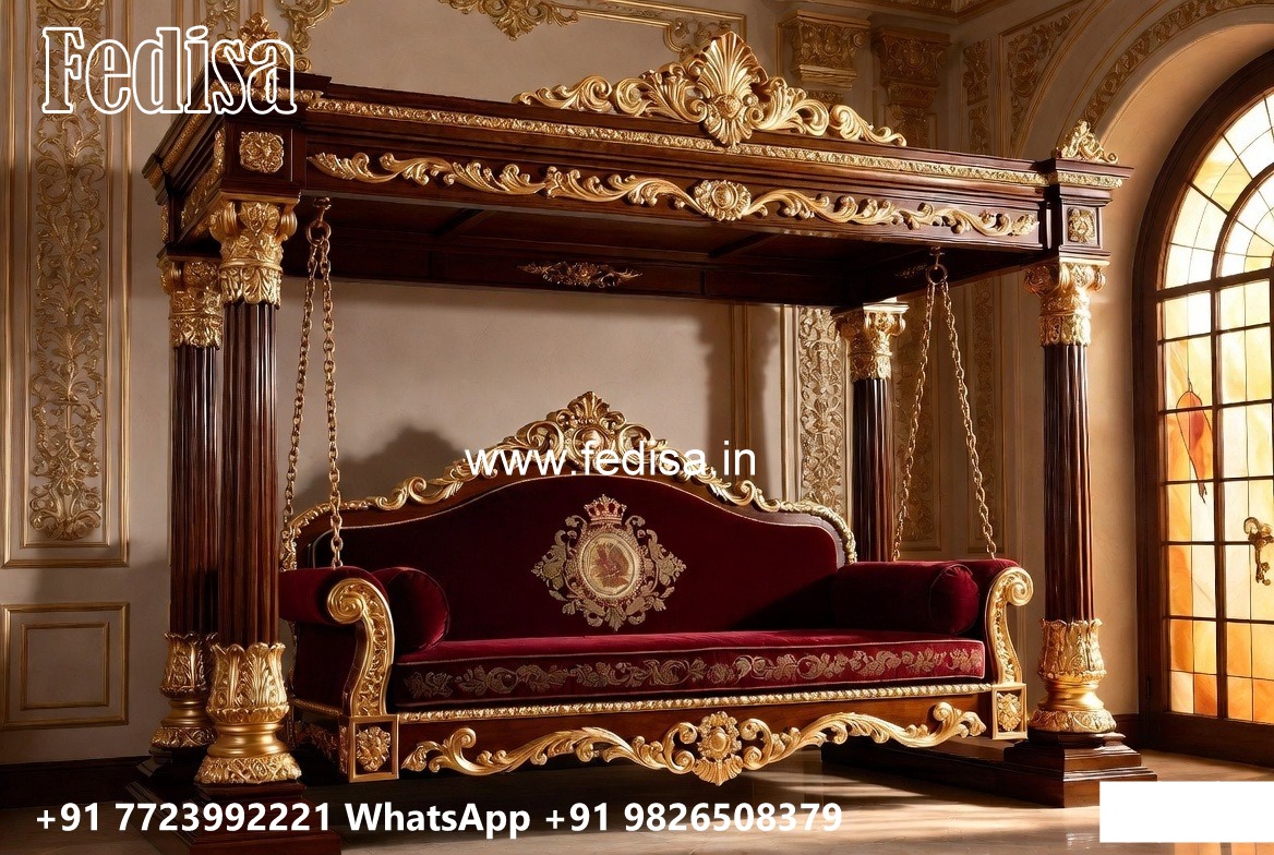 Wooden Swing Design for Elegant Family Sitting Space No-1443