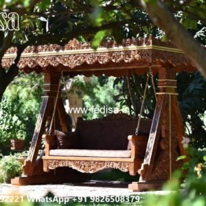 Wooden Swing Design with Elegant Hanging Rope Style No-1447