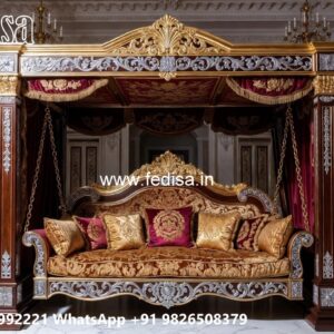 Luxury Swing Design with Decorative Floral Carvings No-1472