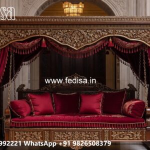 Elegant Classic Swing Design with Wooden Carving Style No-1553