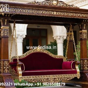 Wooden Classic Swing Design with Floral Detailing No-1605