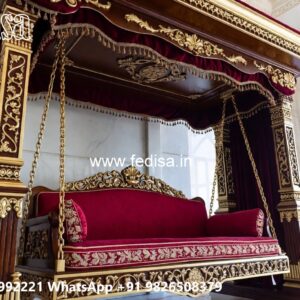 Classic Swing Design with Artistic Wooden Carvings No-1639