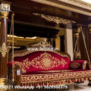 Handcrafted Royal Swing Design with Floral Carving Details No-1660