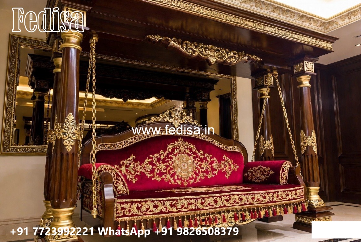 Handcrafted Royal Swing Design with Floral Carving Details No-1660