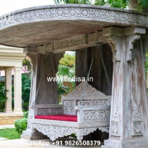 Wooden Royal Swing Design with Decorative Backrest No-1692