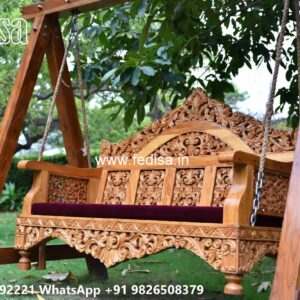 Wood Carving Swing Design Ideas for Luxury Home Interiors No-1701