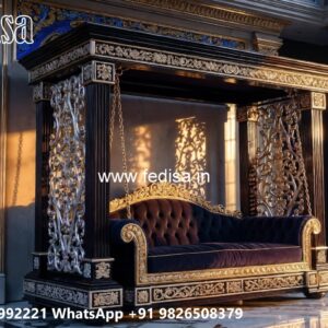 Traditional Wood Carving Swing Design with Royal Style No-1703