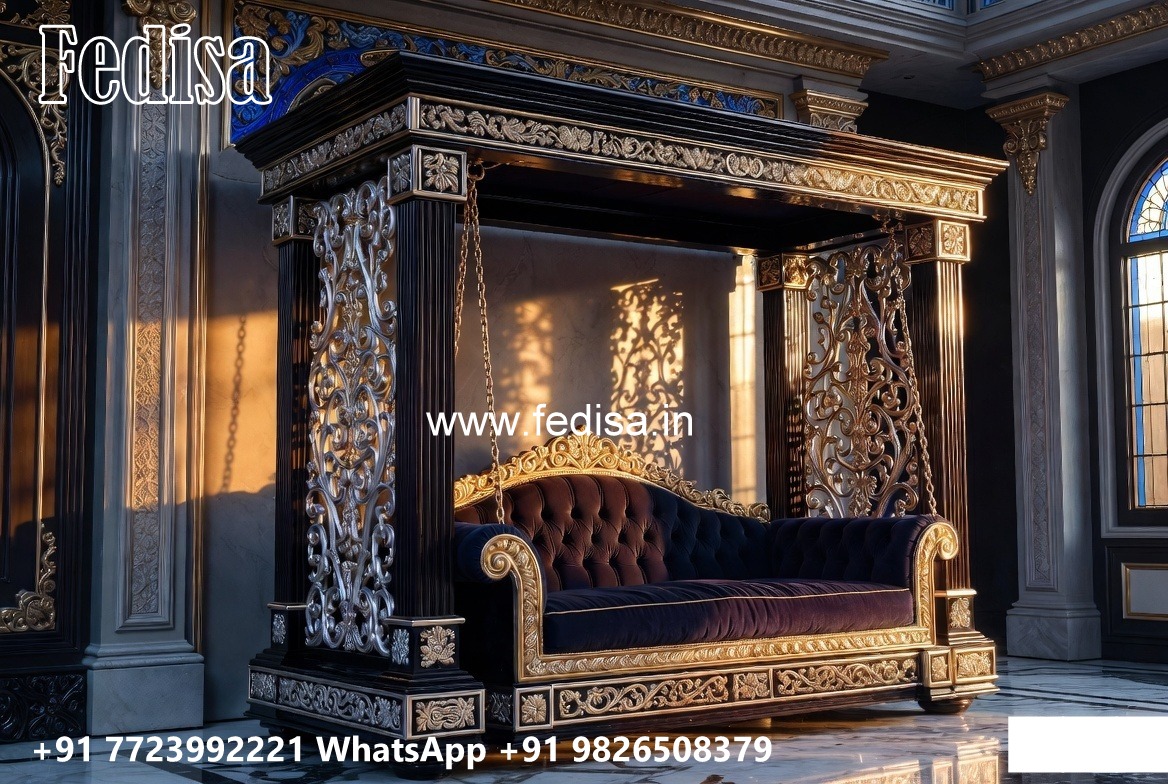 Traditional Wood Carving Swing Design with Royal Style No-1703