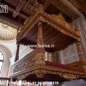 Royal Wood Carving Swing Design with Antique Finish No-1708