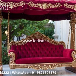 Beautiful Wood Carving Swing Design for Hall Decoration No-1709
