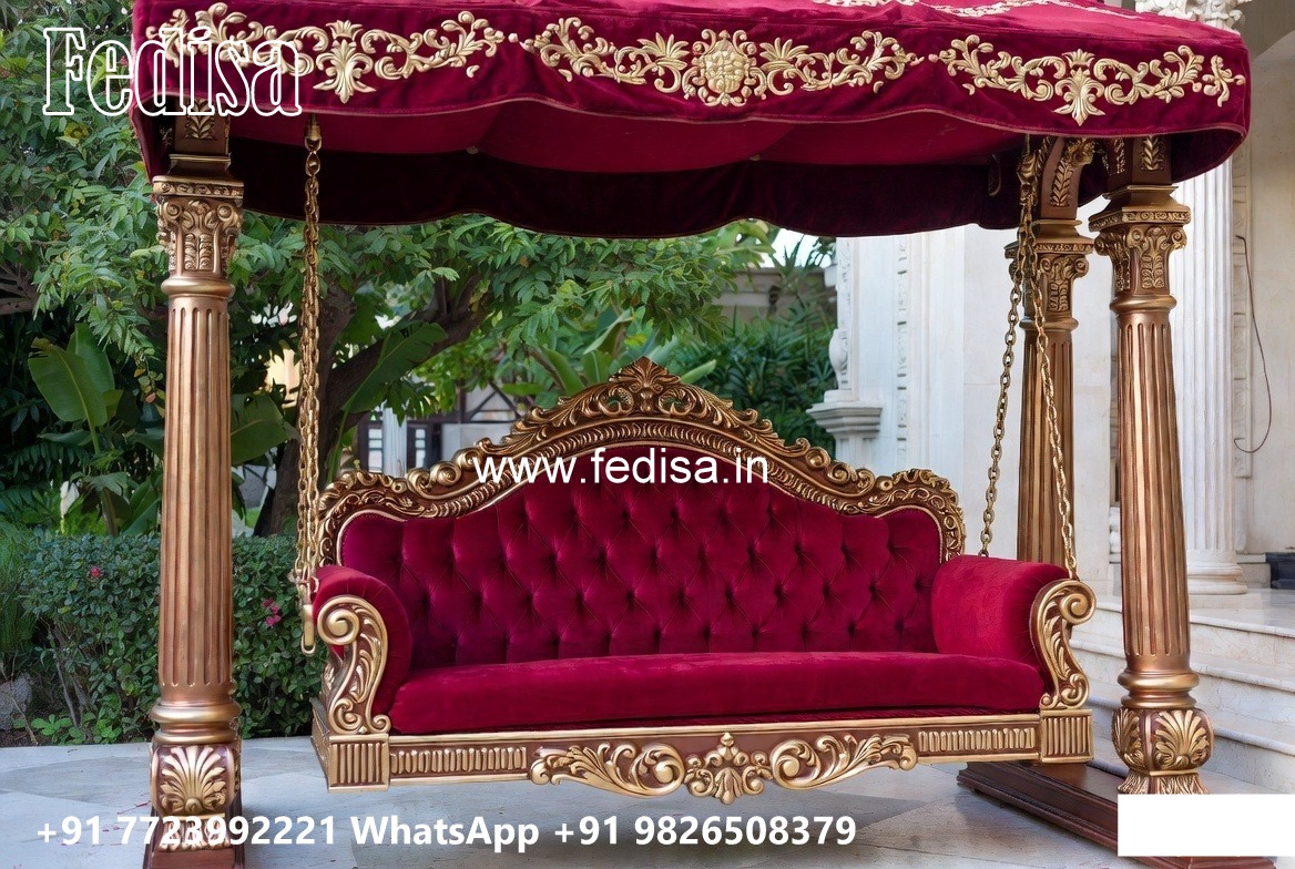Beautiful Wood Carving Swing Design for Hall Decoration No-1709