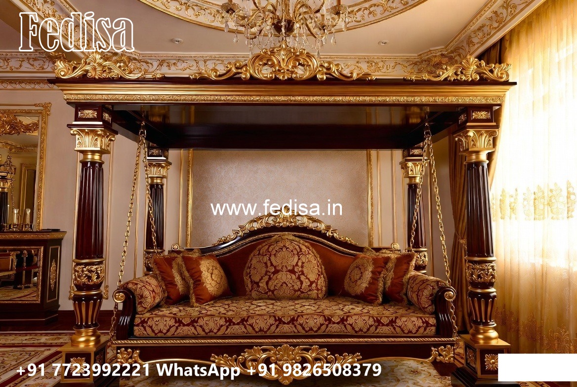 Indoor Wood Carving Swing Design for Stylish Seating Areas No-1713