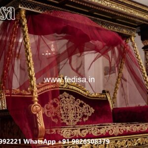 Traditional Wood Carving Swing Design with Floral Engraving No-1718